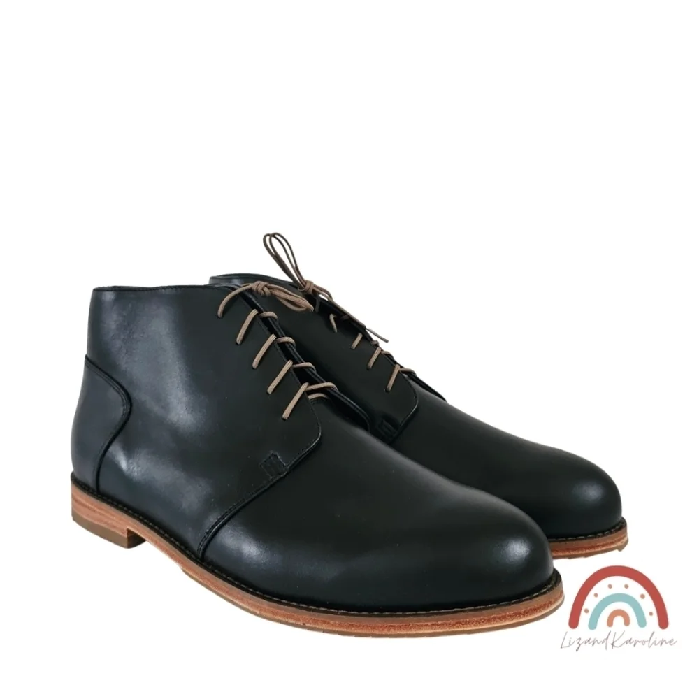 New! Nisolo Everyday Chukka Leather Boot Black